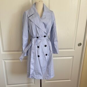 Banana Republic Sky Blue Trench Coat